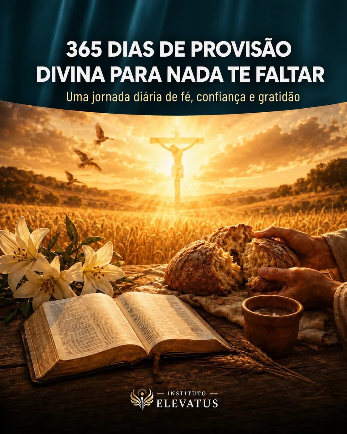 Capa de 365 dias de Provisão Divina para nada te faltar