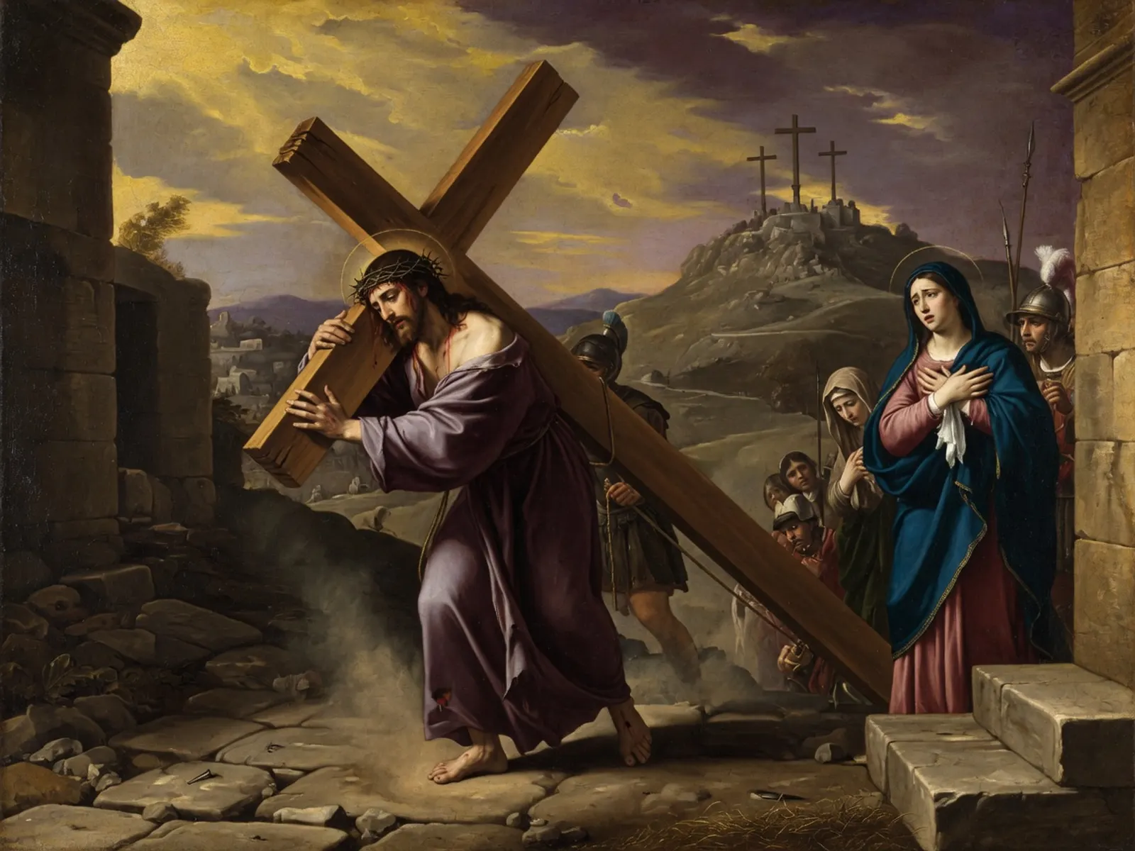 Jesus carrega a Cruz