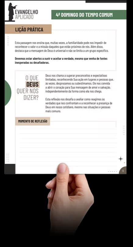 Prévia do Evangelho Aplicado 5