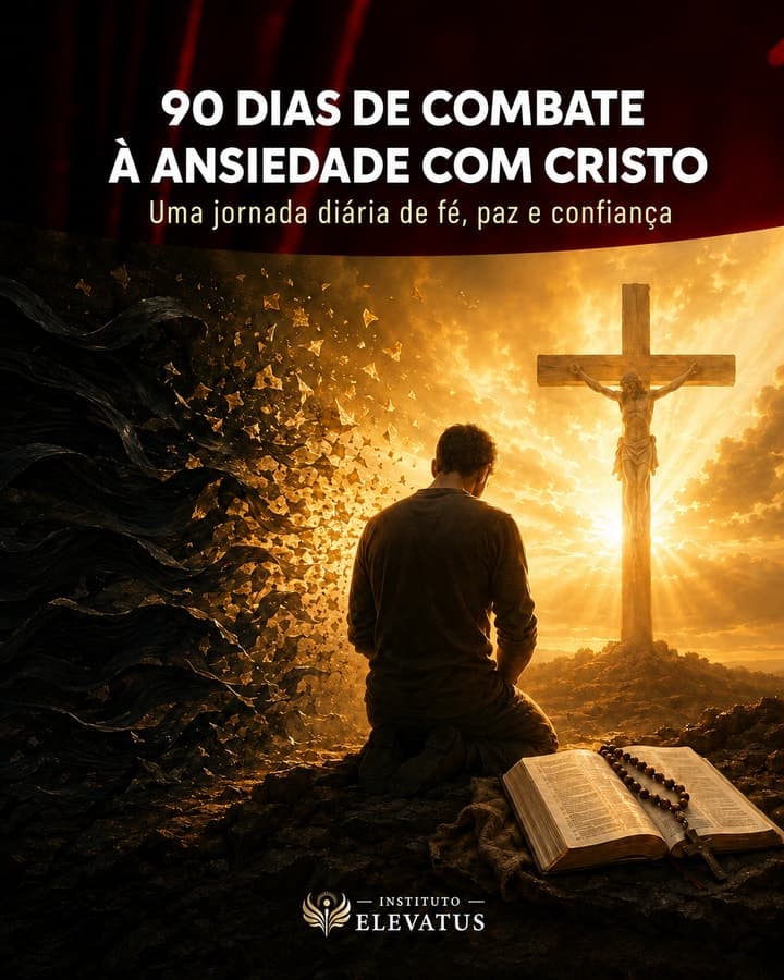 Capa de 90 dias de Combate à Ansiedade com Cristo